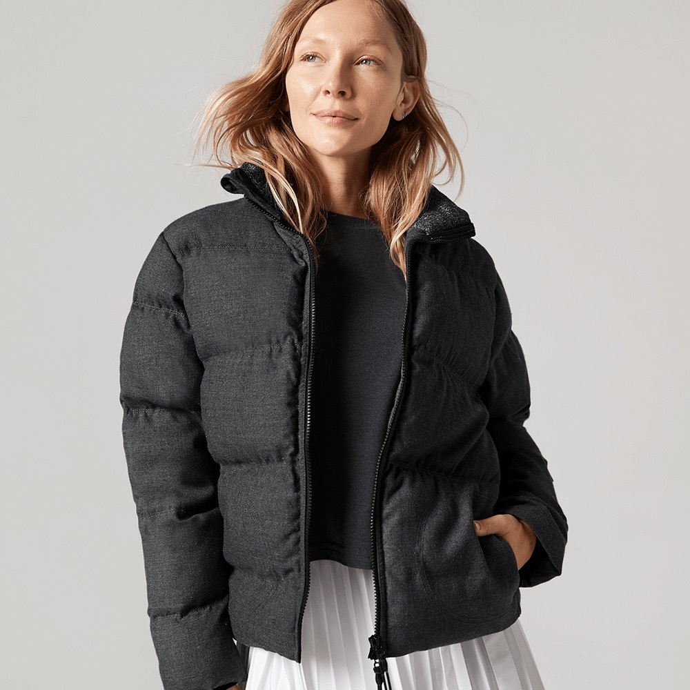 NWT AllBirds Trino Women’s Puffer Coat Charcoal